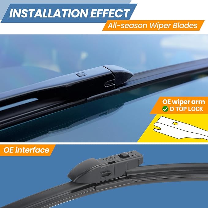 GSPSCN 3 Wipers Replacement for Land Rover Range Rover 2023-2017，Range Rover Sport 2023-2017 Original Equipment Windshield Wiper Blades 24"+20"+15" (set of 3)