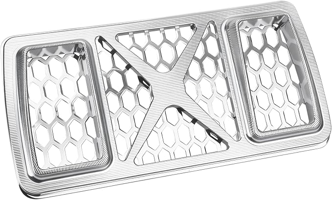 Radiator Guard Grille Oil Cooler Cover Fit For Harley Touring Road King Street Glide Electra Glide Ultra Limited 2023.5-2025 Silver