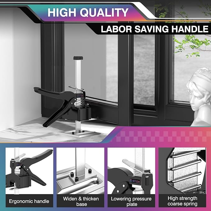 2026 New Labor Saving Arm Jack Handle (2Pack) 12 in Lifting Jack Tool, Multifunctional Furniture, Cabinets Door Panel and Windows Lifting, Raised by 6.7 inches, Bearing 360LBS