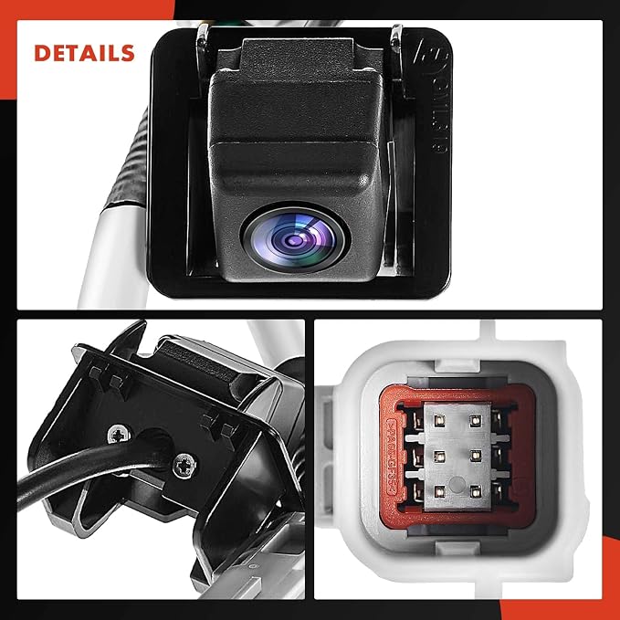 A-Premium Park Assist Camera Rear View Backup Reverse Camera Compatible with Select Cadillac Models - 2010-2015 CTS