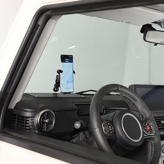 Car Central Control Multi-Function Phone Bracket Compatible with Ineos Grenadier 2020-2026 Dash Panel Cell Phone Holder Insert Accessories (Type B, Style B)