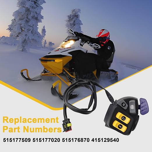 515177509 Left Handle Control Housing Switch Light Fit for Ski-Doo GSX Renegade MXZ Summit Expedition Grand Touring Skandic 2010-2014, Replace# 515177020 515176870 415129540
