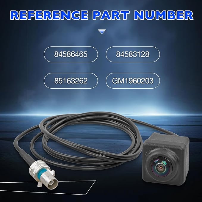 84586465 Rear View Backup Camera with Park Assist, Compatible with Chevy Colorado 2019-2022, Replaces 84583128 85163262 GM1960203, Weatherproof, Plug & Play