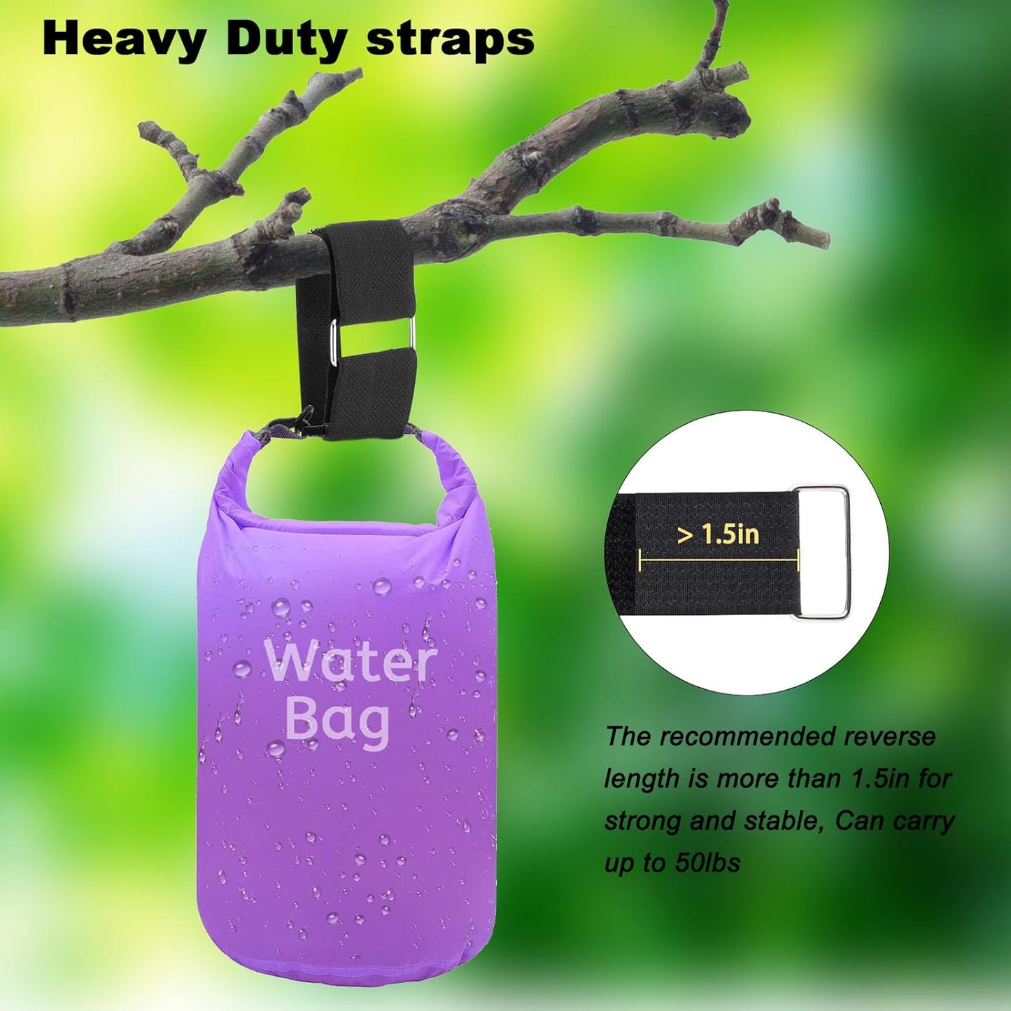 1.5"x16ft Hook and Loop Straps with 15 Metal Buckles, Adjustable Fastening Cable Straps, Cut-to-Length Cinch Strap, Reusable Nylon Securing Cord Ties for Organizer or Storage, Black