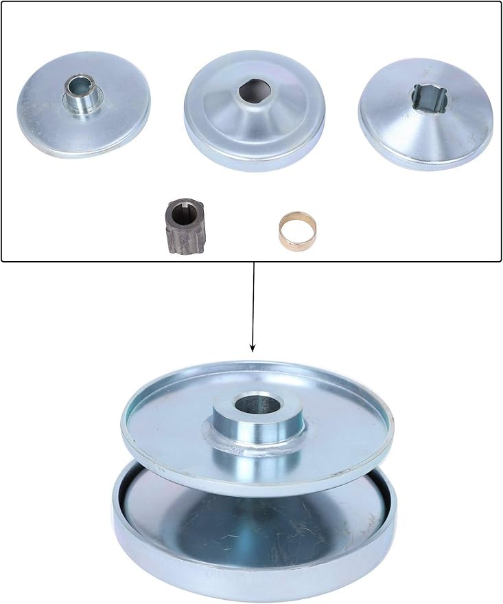 30 Series Bore GO Kart CVT Torque Converter 3/4" Bore 6" Diameter Driven Asymmetric Go Kart Mini Bike + 5/8'' Driven Clutch Comet Kit + 725 Belt