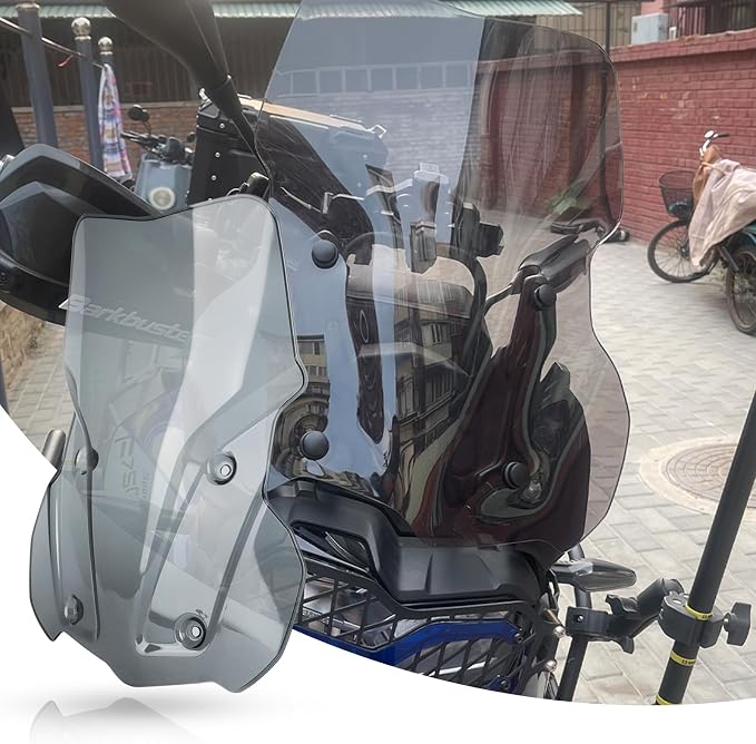 Motorcycle Windshield for F850GS Reduce Wind Resistance Front Windscreen Wind Deflector Fits for BMW F 850gs Adventure F850 GS/ F850 ADV (Grey)