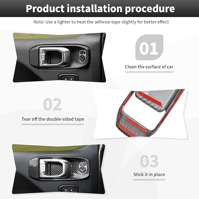 23PCS Full Set Interior Decor Trim Kits Fit for 2018-2023 Jeep Wrangler JL JLU & Gladiator JT 4Door Dashboard Cup Holder Headlight Switch Gear Shift Roof Speaker Map Light Inner Door Bowl Trim