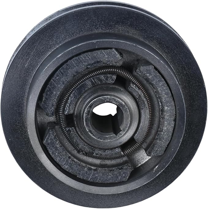 Clutch Assembly 416338990 Compatible with Multiquip/Mikasa MVC88GH，MVC88VGE，MVC88GE，MVC88 0.5 inch Belt Centrifugal Compactor Clutch with 0.75 inch 19.05mm Bore 5 inch Diameter Single Pulley