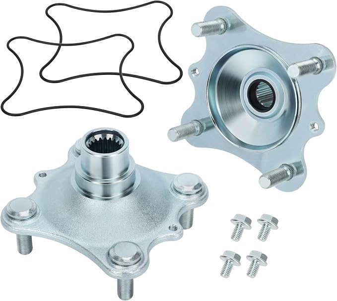 Front Wheel Hub 2 Set for Honda FourTrax 300 1988-2000 Rancher 350 2000-2006 Foreman 400 Rancher 400 Foreman 450 (Only for 4x4 edition)