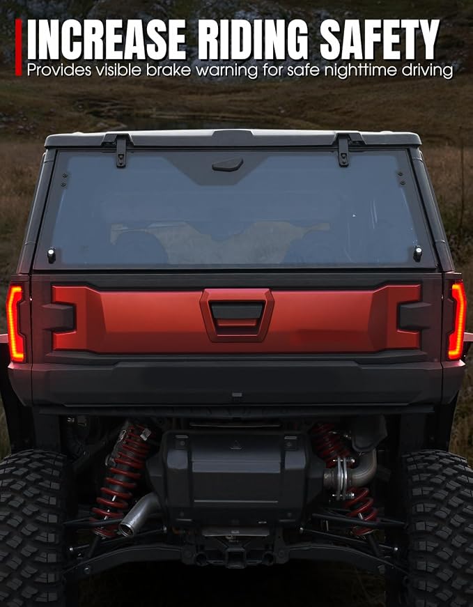 A & UTV PRO Red LED Taillights for 2024+ Polaris Xpedition XP/XP 5, Red Brake & Stop Lights for ADV/ADV 5, Compatible with Polaris Expedition Accessories, Replaces #2416628, 2416629