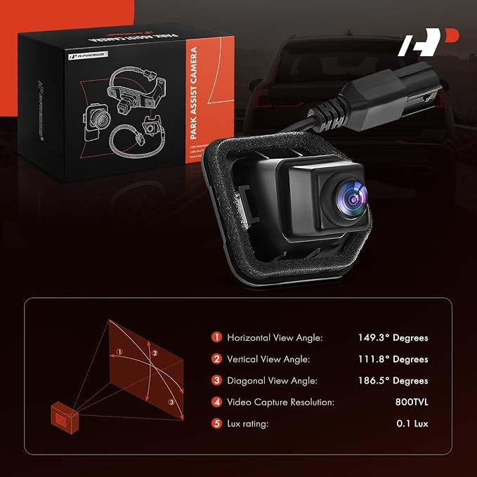 A-Premium Rear View Backup Camera Compatible with Nissan | Parking Camera for 2014 2015 2016 Rogue - Replace# 284424BA0D