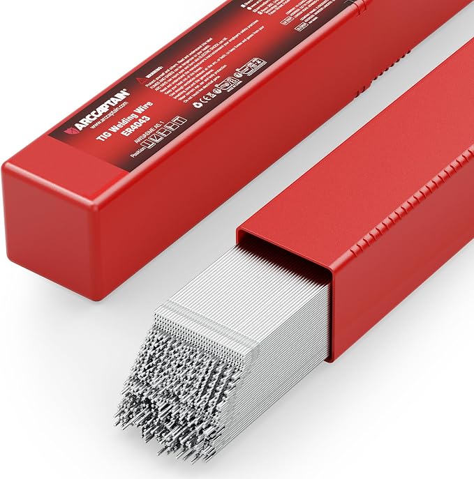 ARCCAPTAIN Aluminum TIG Welding Rod ER4043, Welding Wire Filler Rod, 1/16" X 16", 5LB