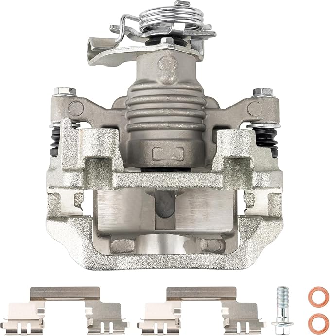 KAX Disc Brake Caliper Assembly Fit for Malibu 2004-2012, G6 2005-2010, HHR 2008-2010, Aura 2007-2009, G5 2007-2009, Cobalt 2005-2008, Ion 2004-2007, Rear Right Passenger Side