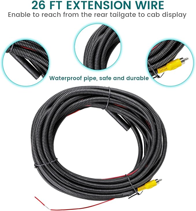 EWAY Tailgate Handle Backup Camera for Toyota Tundra 2000-2006 Reversing Camera Tailgate Liftgate Latch Handle Rear View Reverse Camera RCA Connector with Keyhole |Replaces# 69090-0C010 69090-0C030-C0