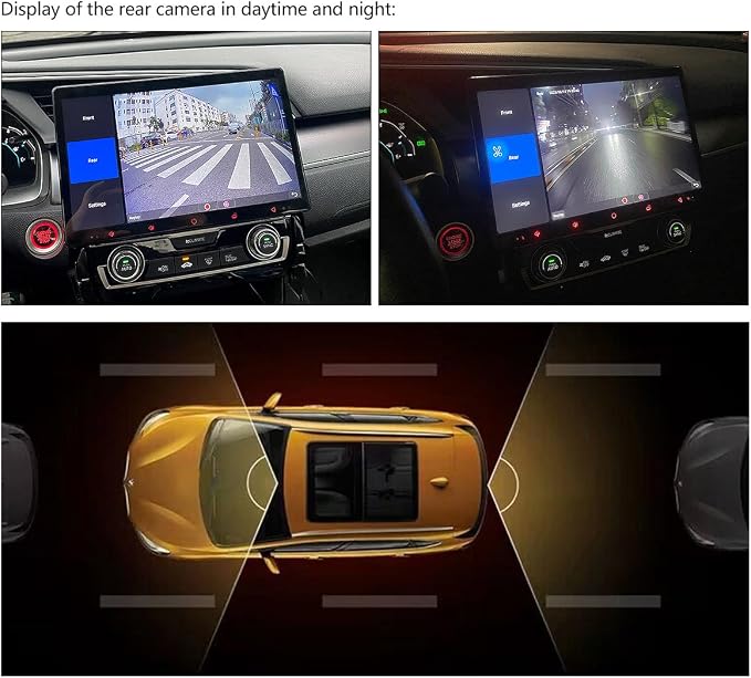 Joying Front Camera for Car and Backup Camera 1080P Dash Cam 125° Wide, 2 Million Pixel, Night Vision, WDR, IP68K Level Waterproof(AR-FR)