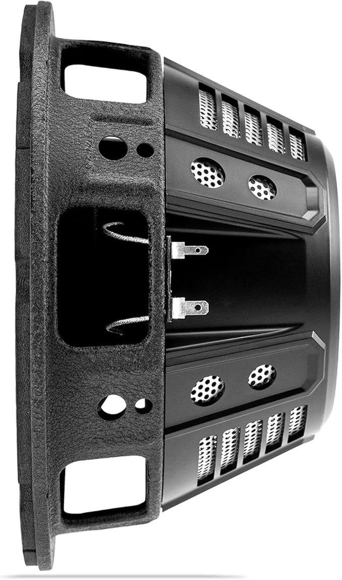 Hifonics HFX8D4 8 Inch Round Subwoofer, 250 Watt Max 125 Watt RMS Single Speaker for Cars and Vehicles, 4 Ohm, Heavy Gauge and Powder Coated, Black