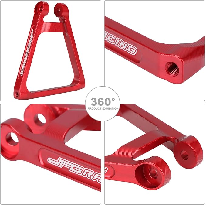 JFG RACING Sur Ron Suspension Triangle Linkage 7075 Al Progressive Link Kit for Sur Ron Light Bee X/S, Segwa.y X160/X260 Electric Dirt Bike, ROSE RED