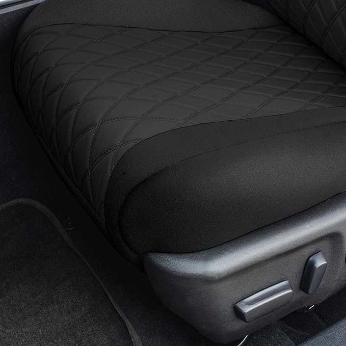 FH Group Custom Fit Seat Covers Specifically Made for 2012 - 2017 Toyota Camry LE | SE | XSE | XLE - Ultraflex Neoprene Waterproof Car Seat Cover, Front Set Black