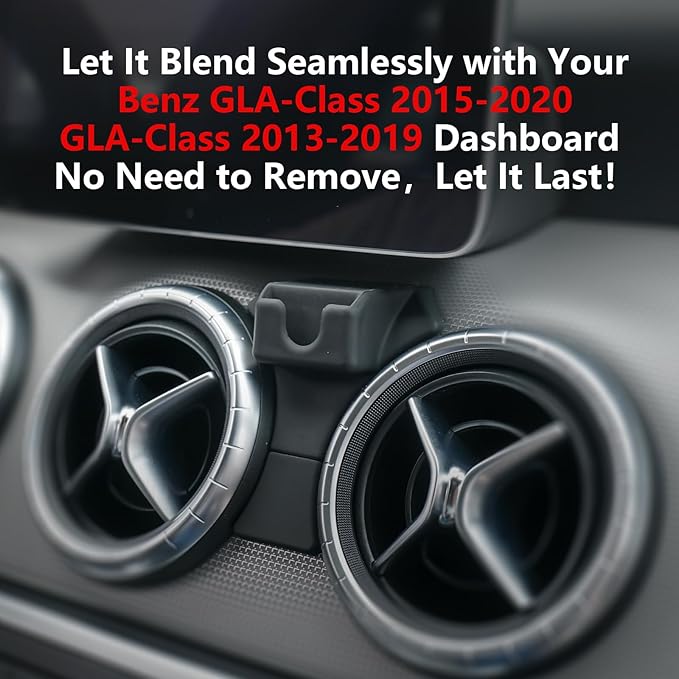 CLEC for Mercedes-Benz GLA-Class 2015-2020 CLA-Class 2013-2019 Magnetic Wireless Car Charger Phone Holder Mount 15W Fast Charging Car Phone Holder Wireless Charger
