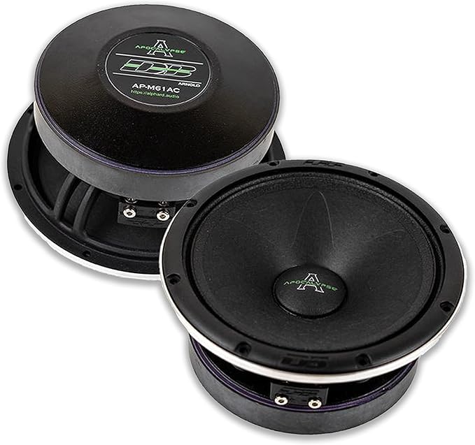 Deaf Bonce 6.5" 180W RMS 4-Ohm Mid-Range Speaker Set Apocalypse Series AP-M61AC