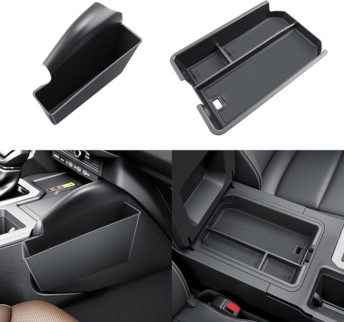 SKTU 2PCS for 2024 2025 2026 2027 Toyota Land Cruiser Center Console Organizer for 2024-2027 Land Cruiser Passenger Side Storage Box 2024 2025 2026 2027 Land Cruiser Accessories Side Storage Box