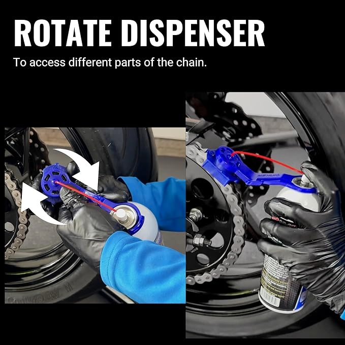 Oinker® Motorcycle Chain Lube Applicator | 530 & 630 Chains, Mess-Free Chain Wax, Chain Cleaner