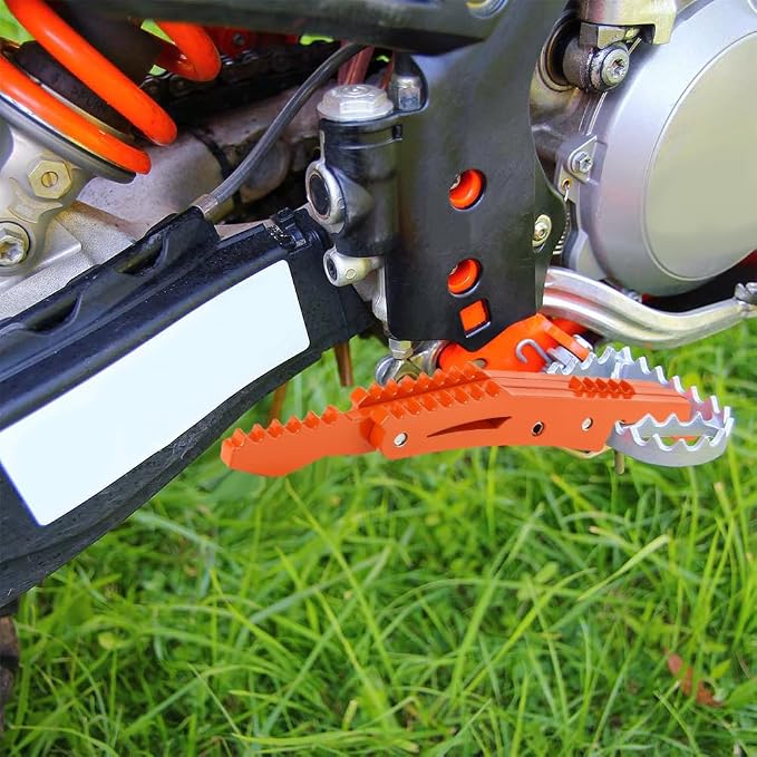 For KTM All Models 2002-2016 With Orinigal Footpeg Num 59003041250 59003040250 7800304050 78003041050 Motocross Passenger Foot Pegs Dirt Bike Rear Pedals Cross Country Rests 1 Pair