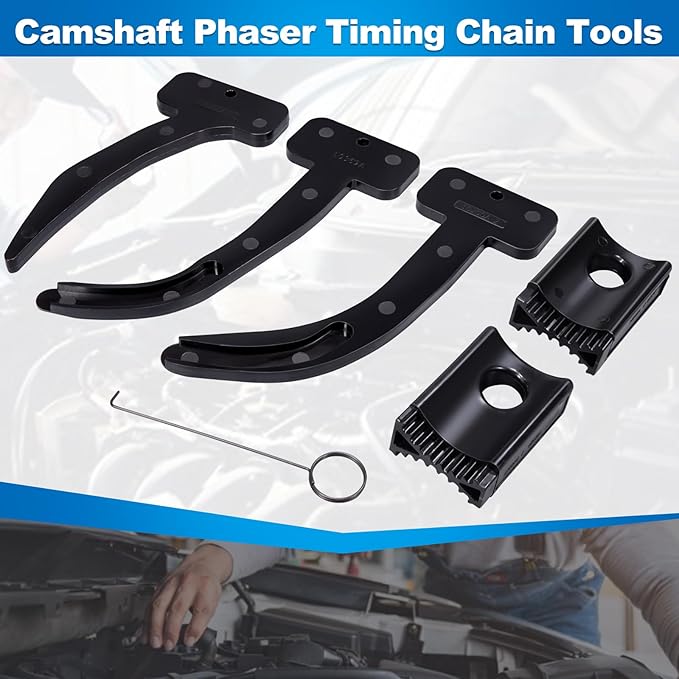 Toolwiz 3.6 Pentastar Timing Tool Kit for 2011 to 2019 Chrysler Dodge Jeep Grand Cherokee Wrangler 3.6L Engine Camshaft Phaser Timing Chain Tools 10200A+10202+10369A 6 PCS Camshaft Locking Set