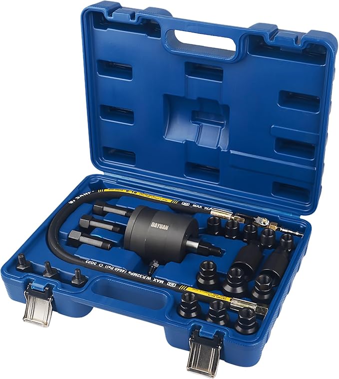 DAYUAN Diesel Injector Puller Tool with Slide Hammer Bundle with Pneumatic Diesel Injector Puller Air Vibration Injector Removal Tool Kit Set