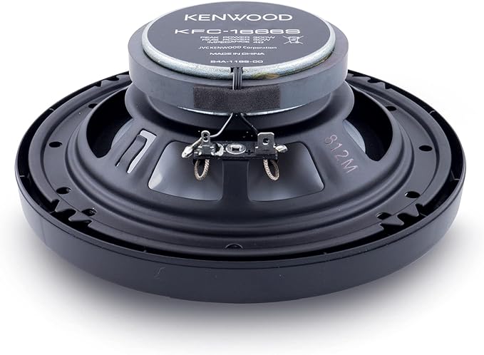 Kenwood KFC-1666S Car Stereo Speaker 6-1/2" 2-Way Speakers with Powerful Sound and Easy Installation - Elevate Your Car Audio