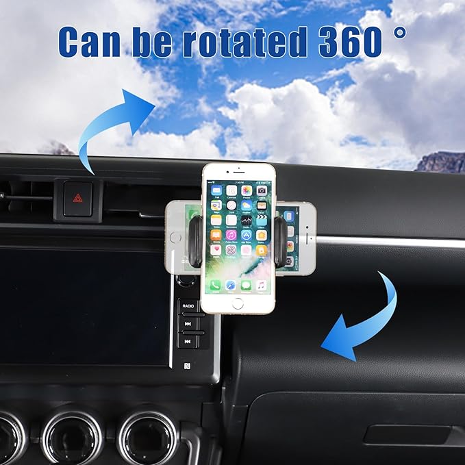 HAPPYHORSE Car Phone Mount Compatible with Toyot@ 86/Subaru BRZ 2022-2024 Car Central Control Right Side Mobile Phone Bracket Phone Holder Phone Mount with Self-Adhesive Base Accessories (Type A)