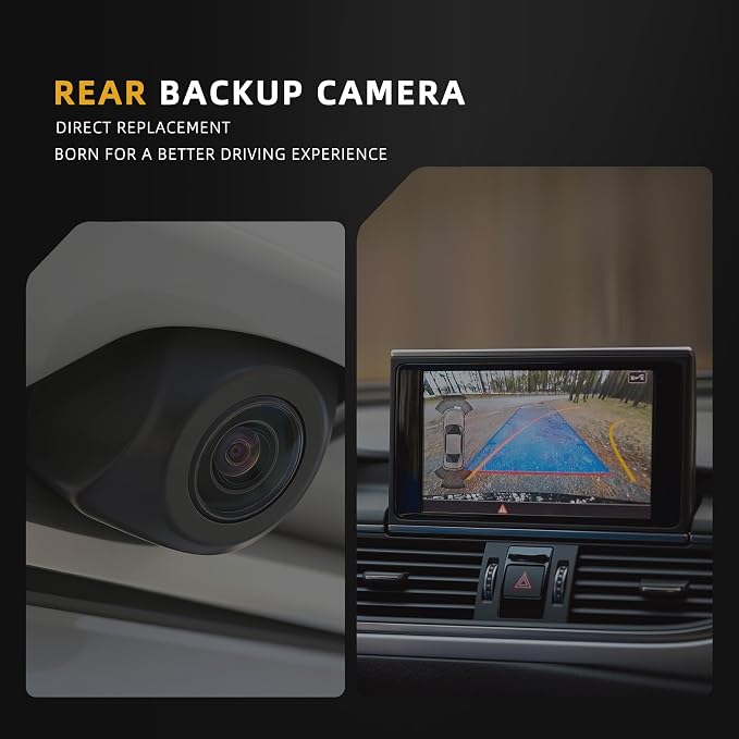 Rear Backup Camera Compatible with Chrysler Pacifica 2017-2023, 170° Wide-Angle Rear View Camera OE# 68227397AH 68227397AE 68227397AG