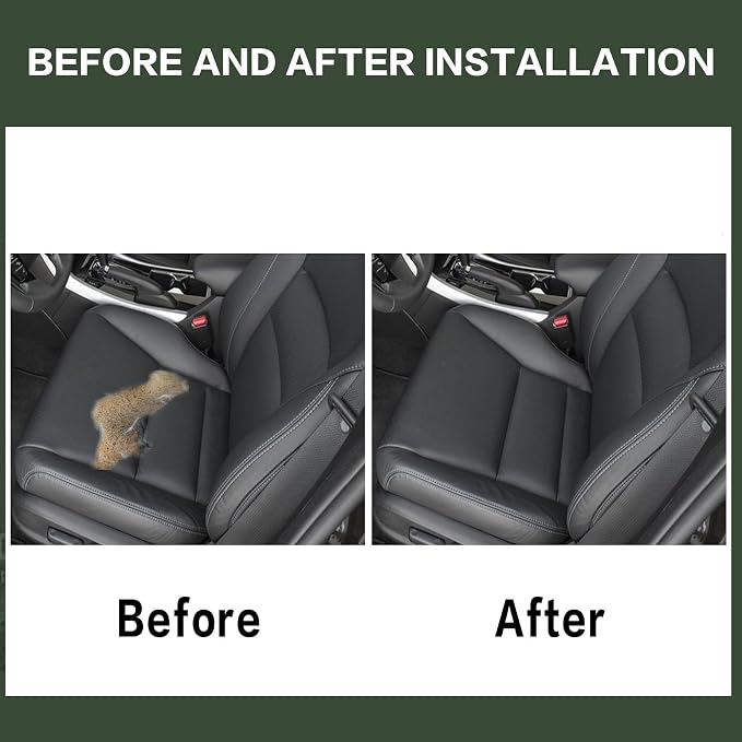 FZJDSD Black Driver & Passenger Side Bottom & Top Lean Back Microfiber Leather Seat Covers Compatible with Honda Accord 2013 2014 2015 2016 2017