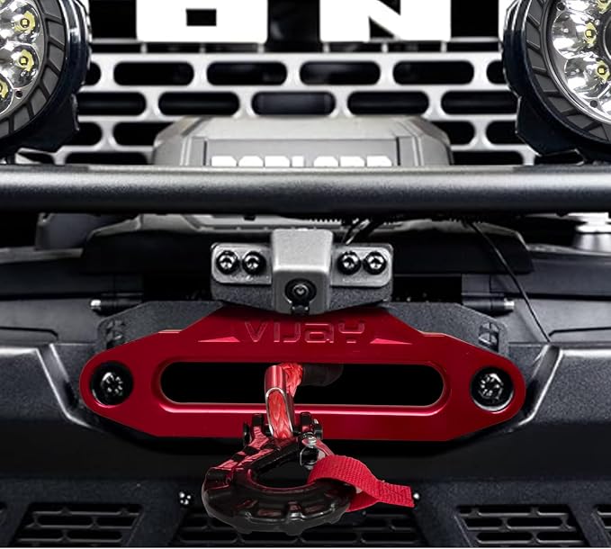 Front Camera Relocation Bracket Compatible with 2021 2022 2023 2024 2025 Ford Bronco | Corrects 360 View with Winch Bumper | Adjustable for Different Setups