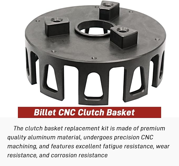 CNC Billet Clutch Basket & Heavy Duty Primary Driven Gear Kit for Yamaha Blaster 200 YFS200 1988-2006 OEM# 3JM-16150-01-00