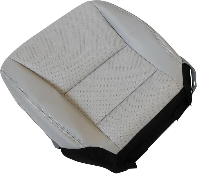 FZJDSD Gray Driver & Passenger Side Bottom & Top Lean Back Perforated Microfiber Leather Replacement Seat Covers Compatible with Honda Accord 2013 2014 2015 2016 2017