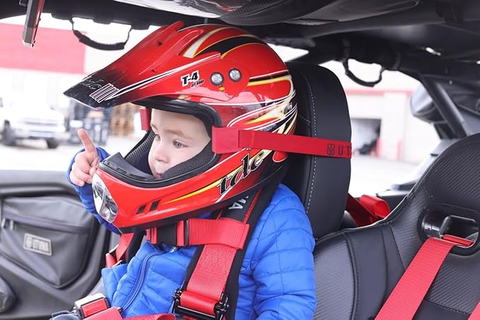 UTVMA Helmet Holders - Head Support for Young UTV Riders Compatible with All Seats and Helmets!
