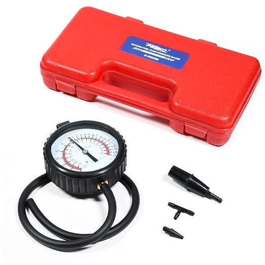 Fuel Pump Tester Gauge Kit, Leak Carburetor Pressure Diagnostics Kit, Vacuum Pump Tester Gauge for Carburetors & Vacuum Systems