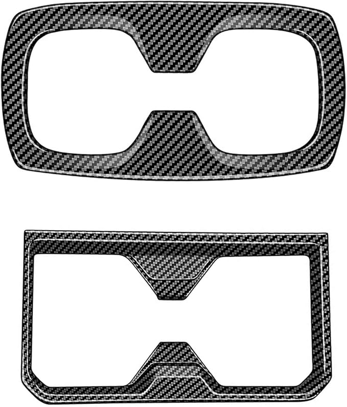 Front Rear Holder Decors for Toyota 4Runner 2025 2026 Interior Accessories Dashboard Cover Center Consoles ABS Trim Carbon Fiber