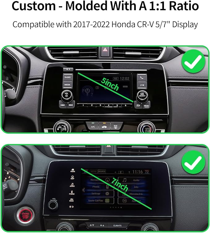 Wireless Charging car Phone Holder for Honda CR-V 2017-2022/CRV Hybrid 2020-2022 Accessories 5/7 inch Screen Fixed Clip,360° Rotation car Phone Mount Compatible with MagSafe