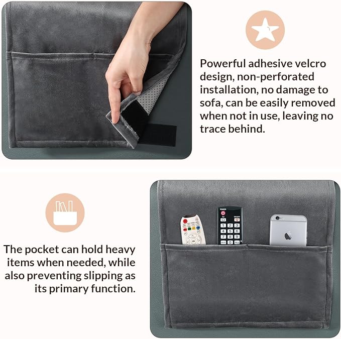 Head Recliner Pillow Adjustable Shredded Memory Foam Headrest Pillows for Recliner Chairs,Non-Slip Velvet Cushion for Pain Relief Neck Support Pillow for Travel Home Sofa Armchair with Zipper Cover