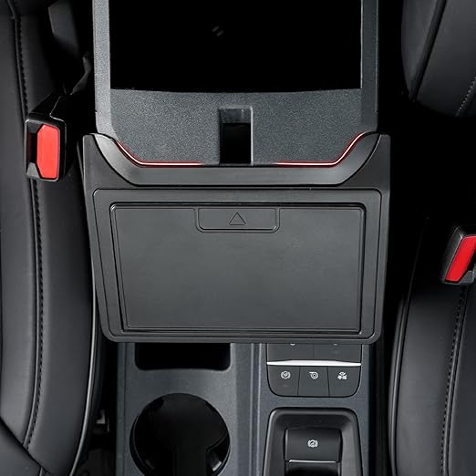 Mabett Lidded Console Storage Box for Ford Maverick Accessories 2025 2024 2023 2022, Seal-Lid Heavy-Duty Multi-Scenario Organizer Front Seat Armrest Trash Can