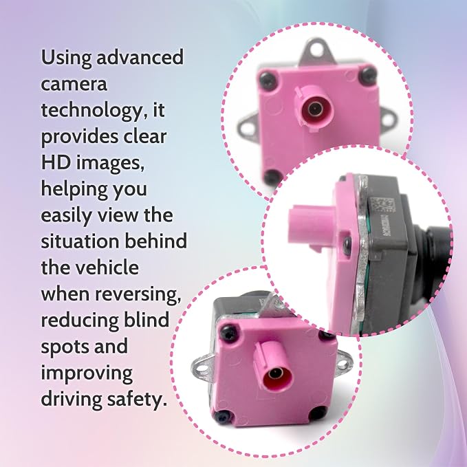 Rear View Backup Camera Replace 04672735AB 04672735AD | Reverse Backup Camera Park Assist Camera Fit for Dodge Ram 2500 3500 6.4/6.7L 2019-2023, IP68 Waterproof