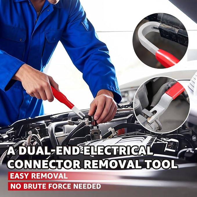 Portable Electrical Disconnect Pliers: 2026 Upgraded Dual Angled Automotive Connector Separator Tool Set with Case for Car Terminal and Wiring Harness Removal in Tight Engine Space