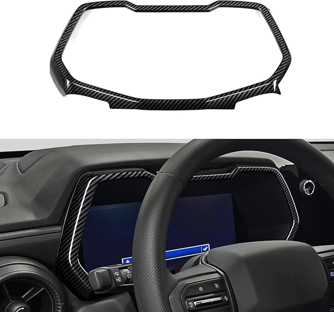 Car ABS Center Console Dashboard Panel Trim Cover for 2023 2024 2025 2026 Chevy Colorado Carbon Fiber Interior Accessories