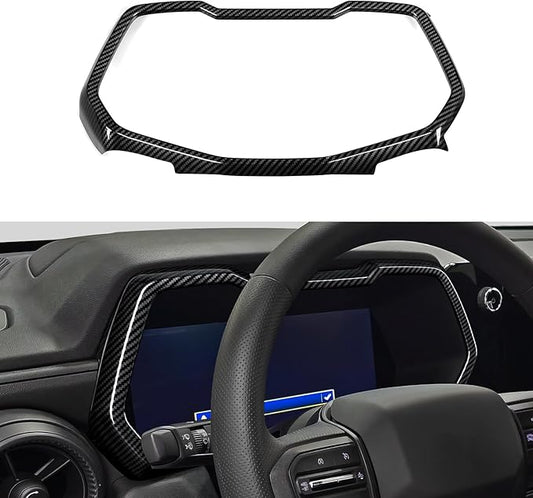 Car ABS Center Console Dashboard Panel Trim Cover for 2023 2024 2025 2026 Chevy Colorado Carbon Fiber Interior Accessories
