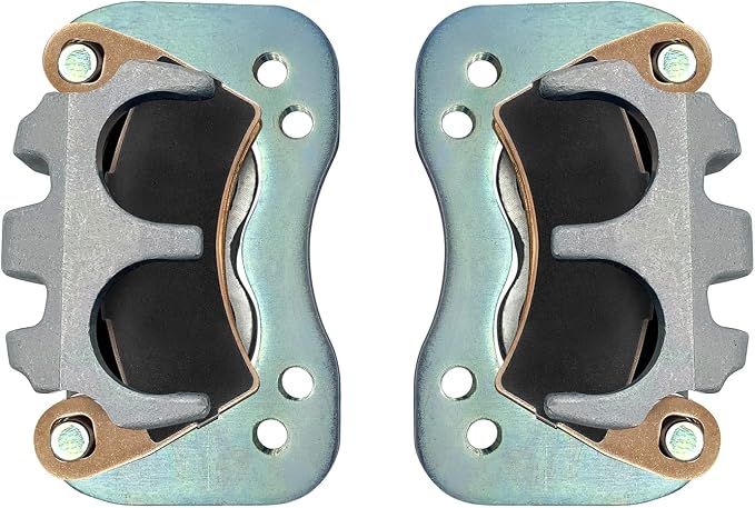 Upgrade Left & Right Rear Brake Calipers & Pads Sintered for Polaris RZR-4-900 Ranger Crew 570/700/800-6x6/900/1000/Diesel MVRS 700/800