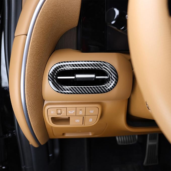 Compatible with Hyundai Palisade 2026 Accessories 2pcs ABS Car Interi or Upper Air Vent Outlet Cover Trim (Carbon Fiber Pattern)