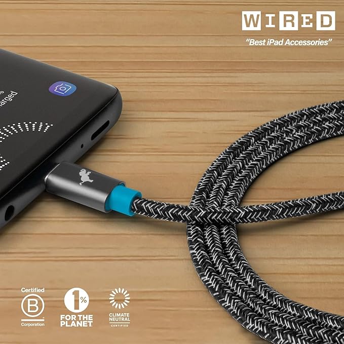 Nimble USB C to USB C Cord (2M/6.6FT) - Type C Charger Fast Charging Cord for Apple iPhone 17/16/15 Air Pro Max Samsung, USB C Charger for iPad mini, MacBook Air/Pro 2022/2021/2020/2019/2018 and More
