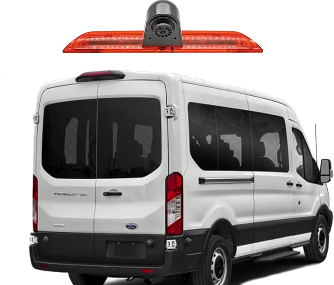 Compatible for Ford Transit 2020-Current/Ford Transit Connect 350XLT 2019 Brake Light Camera with 7Inch Monitor
